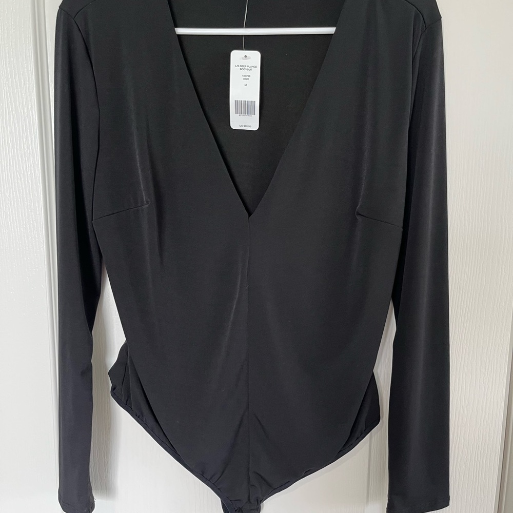Bebe deep plunge bodysuit